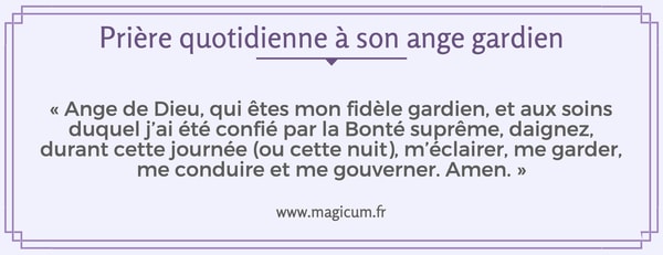 Prière quotidienne à son ange gardien