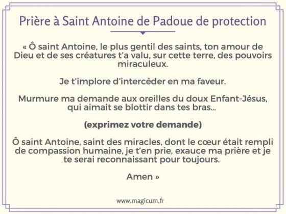 3 Prière Saint Antoine de Padoue | retrouver un objet perdu et protection